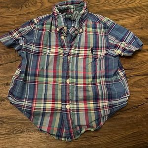 Boys Ralph Lauren 18 month button up short sleeve shirt